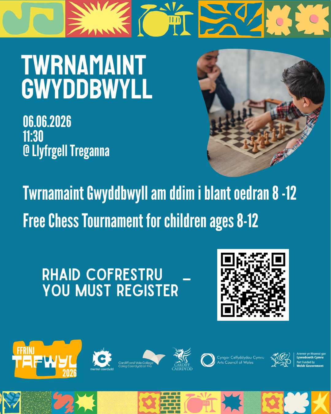 Twrnamaint Gwyddbwyll Tafwyl!